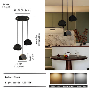 Elor Contemporary Wood Multi Light Pendant Seus Lighting