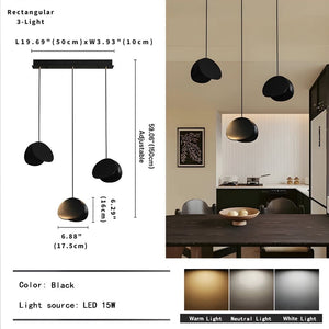 Elor Contemporary Wood Multi Light Pendant Seus Lighting