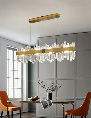 Elune Rectangular Dining Chandelier Seus Lighting