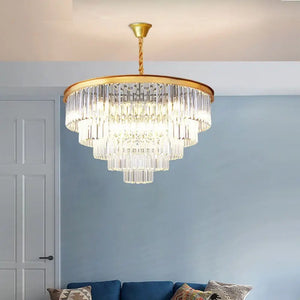 Emma Rustic Crystal Chandelier Seus Lighting