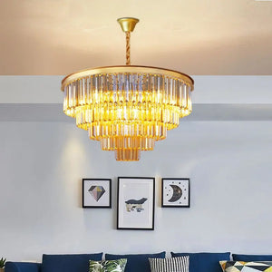 Emma Rustic Crystal Chandelier Seus Lighting