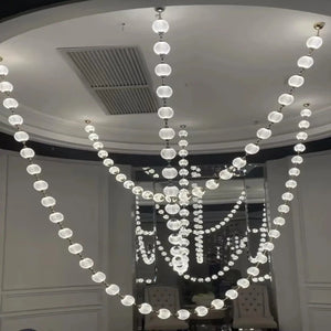 Esle Modern Pearl Necklace Chandelier Seus Lighting