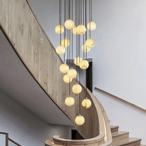 Faye Marble Bubble Chandelier Seus Lighting