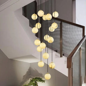 Faye Marble Bubble Chandelier Seus Lighting