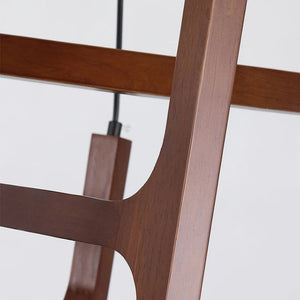 Fia Minimalist Wooden Pendant Chandelier Light Seus Lighting