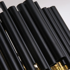 Finn Modern Black Crystal Chandelier for Living Room Seus Lighting