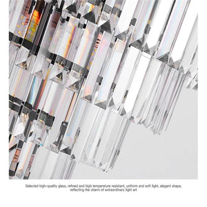 Fyu Modern Large Black and Gold Crystal Chandelier Seus Lighting