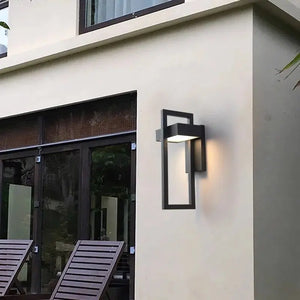 Geometric Outdoor Wall Mount Light Fixture Seus Lighting