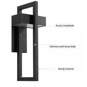 Geometric Outdoor Wall Mount Light Fixture Seus Lighting