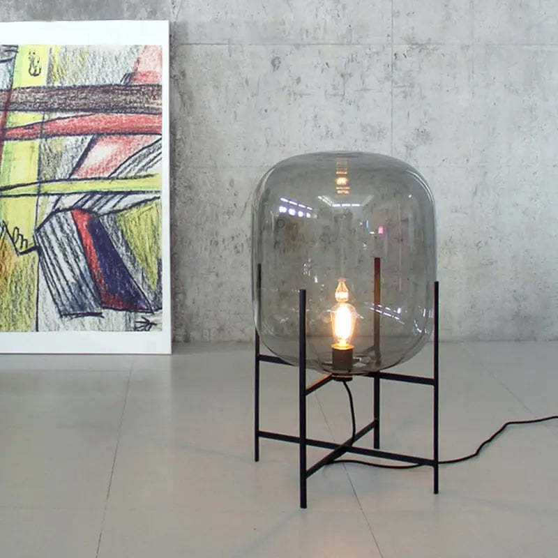 Glowlia Glass Shade Floor Lamp Seus Lighting