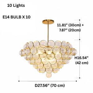 Gold Clear Glass Globe Pendant Light Seus Lighting