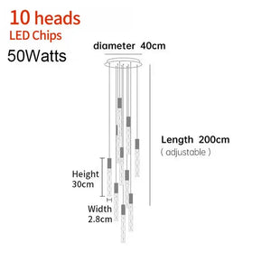 Hanging Light Fixture For Stairwell Staircase Hallway - Chandeliers