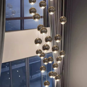 Hera Modern Bubble Staircase Chandelier Seus Lighting