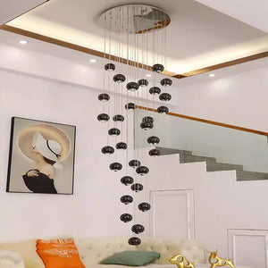 Hera Modern Bubble Staircase Chandelier Seus Lighting