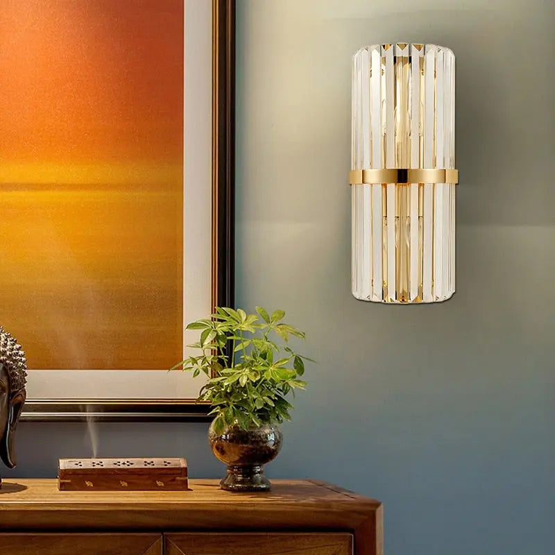 Hilda Crystal Wall Sconce Lighting Seus Lighting
