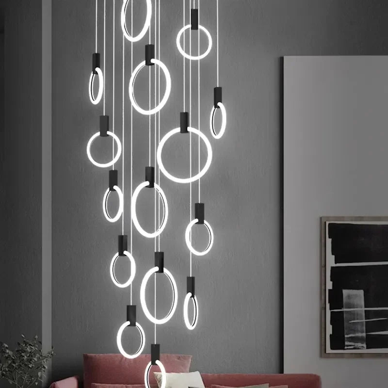 Jenne Modern Stairway Chandelier - Ceiling Light Seus Lighting