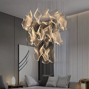 Jonas Postmodern Style Staircase Pendant Chandelier Light - Chandeliers