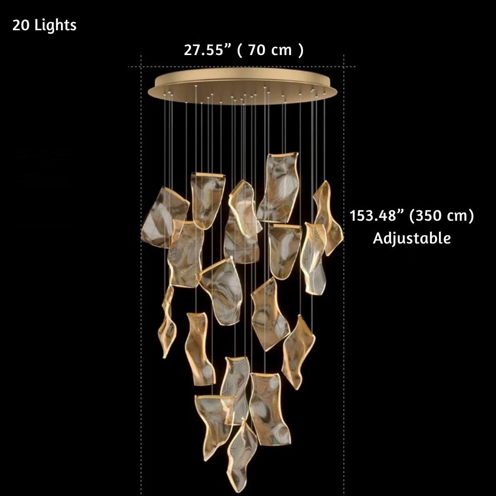 Jonas Postmodern Style Staircase Pendant Chandelier Light Seus Lighting