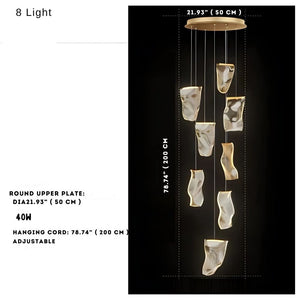 Jonas Postmodern Style Staircase Pendant Chandelier Light Seus Lighting