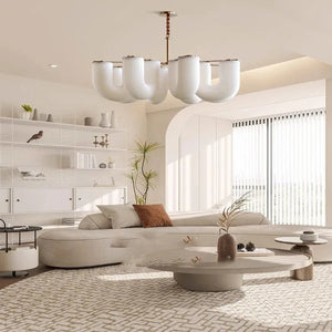 Judi Modern White Chandelier Seus Lighting