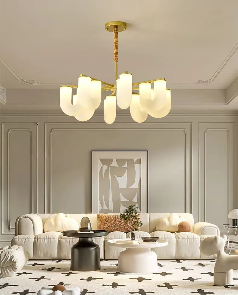 Judi Modern White Chandelier Seus Lighting