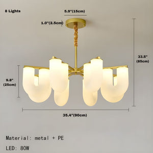 Judi Modern White Chandelier Seus Lighting