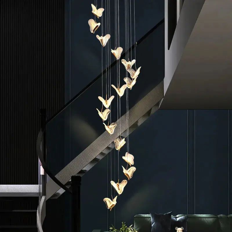 Juli Art Deco Stairwell Led Chandelier Seus Lighting