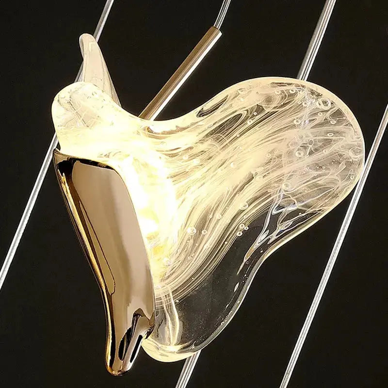 Juli Art Deco Stairwell Led Chandelier Seus Lighting