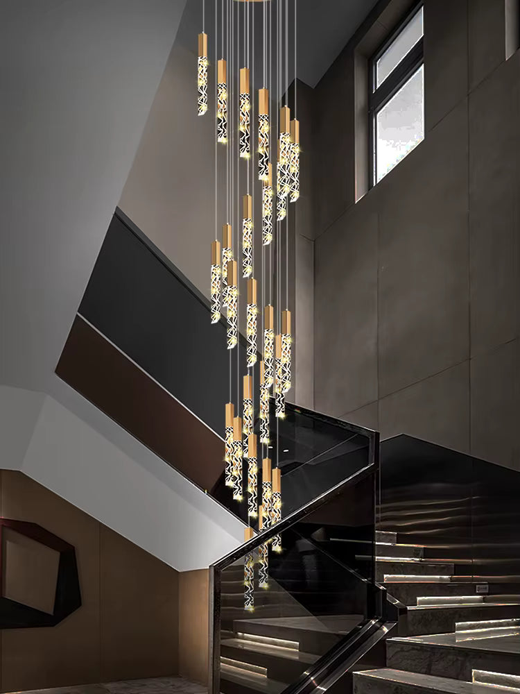 Large Crystal Chandelier for High Ceiling | Foyer Light – Seus