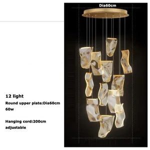 Asya Large Pendant Lighting for High Ceilings - Lights