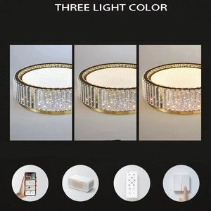 Lark Crystal Flush Mount Chandelier Seus Lighting