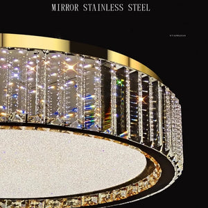 Lark Crystal Flush Mount Chandelier Seus Lighting