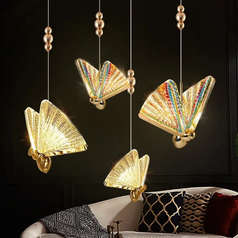 Led Butterfly Pendant Lights Seus Lighting