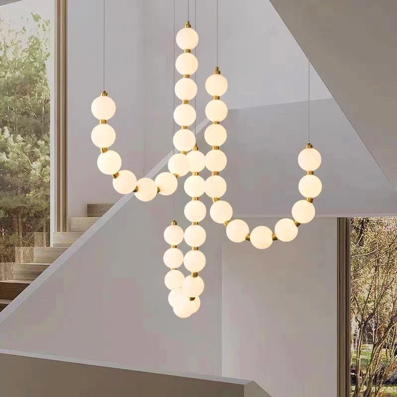 Lexi Modern Acrylic Orb Chandelier Seus Lighting