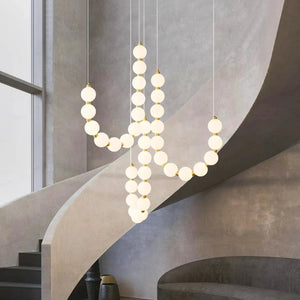 Lexi Modern Acrylic Orb Chandelier Seus Lighting
