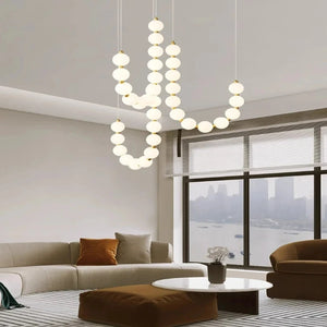 Lexi Modern Acrylic Orb Chandelier Seus Lighting