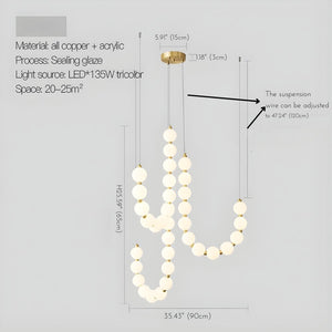 Lexi Modern Acrylic Orb Chandelier Seus Lighting