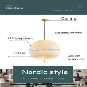 Lissa Copper Sphere Pendant Lamp Chandelier Seus Lighting