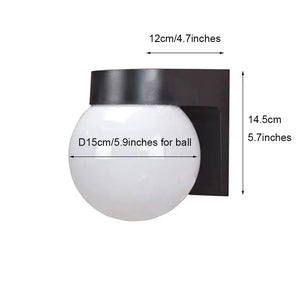 Loft Led Outdoor Globe Wall Light Seus Lighting