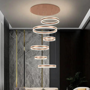 Lucy Modern Staircase Chandelier Seus Lighting