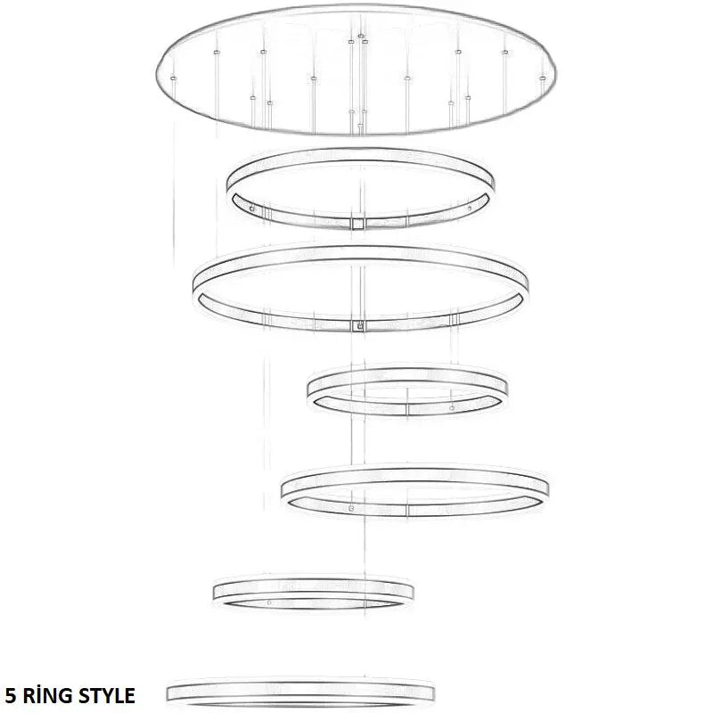 Lucy Modern Staircase Chandelier Seus Lighting