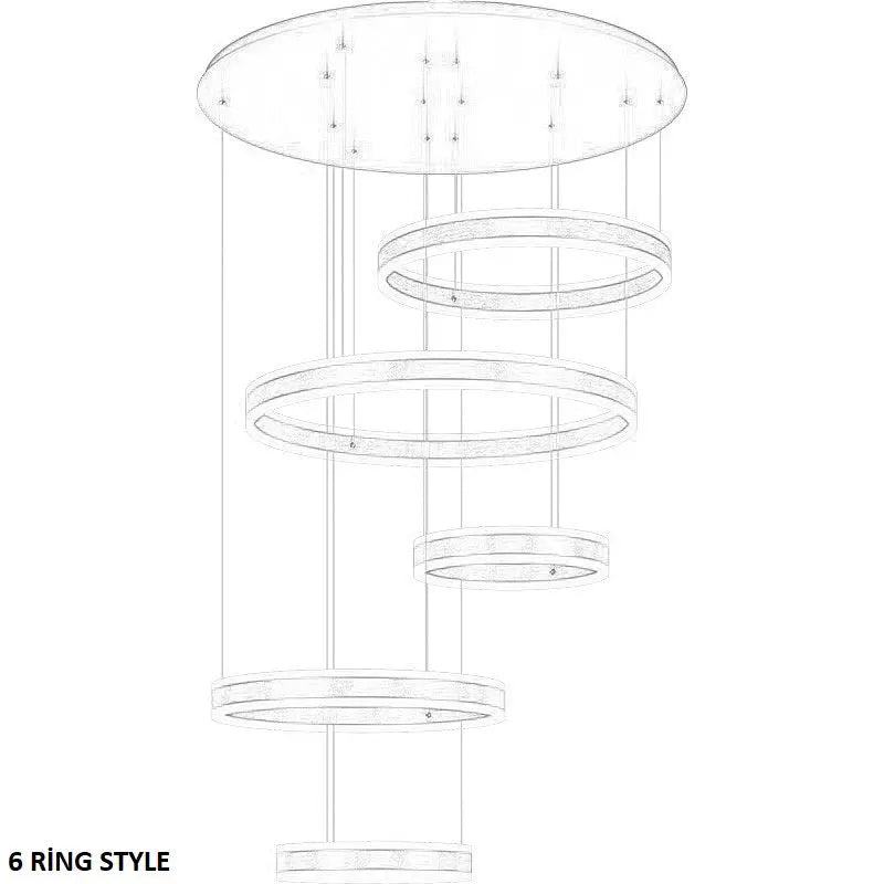 Lucy Modern Staircase Chandelier Seus Lighting