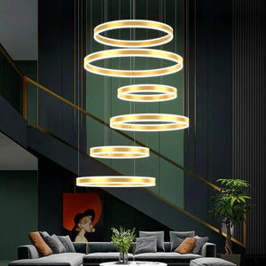 Lucy Modern Staircase Chandelier Seus Lighting