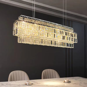 Luxury Linear Krsystal Chandelier Seus Lighting