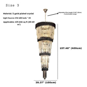 Luxury Oversize Crystal Chandelier Seus Lighting