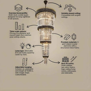 Luxury Oversize Crystal Chandelier Seus Lighting