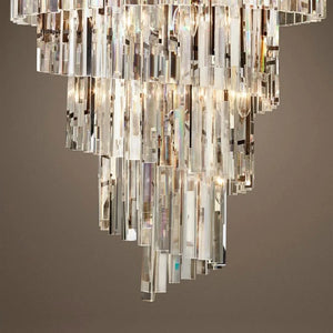 Luxury Tiered Crystal Chandelier for Foyer Seus Lighting
