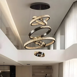 Malen Multi Ring Pendant Light 6 / Remote Control (Dimmable) Seus Lighting