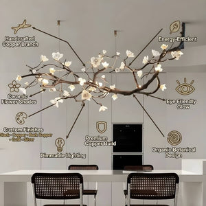 Minas Rustic Tree Branch Chandelier Seus Lighting