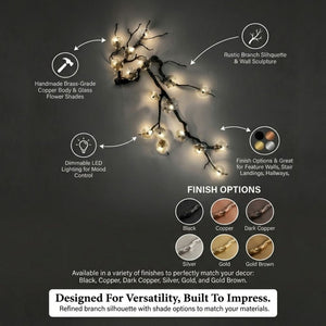 Minas Tree Branch Wall Sconce Seus Lighting